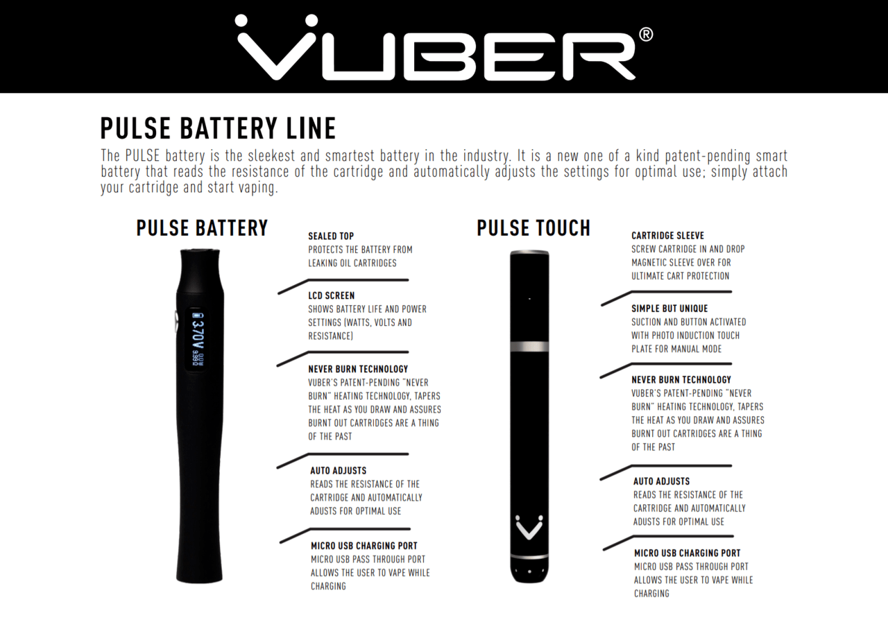 Vuber Pulse Touch Vape Pen - Lord Vaper Pens