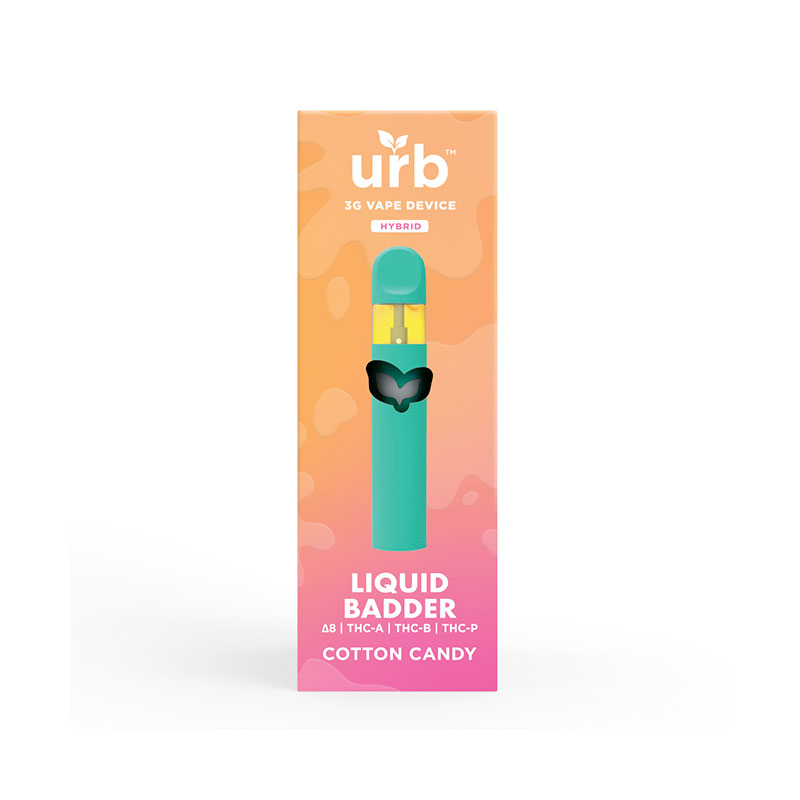 Urb THCA Liquid Badder Disposable  Cotton Candy - 3g - Lord Vaper Pens